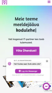 Veebilehe disain: Mobiilivaade